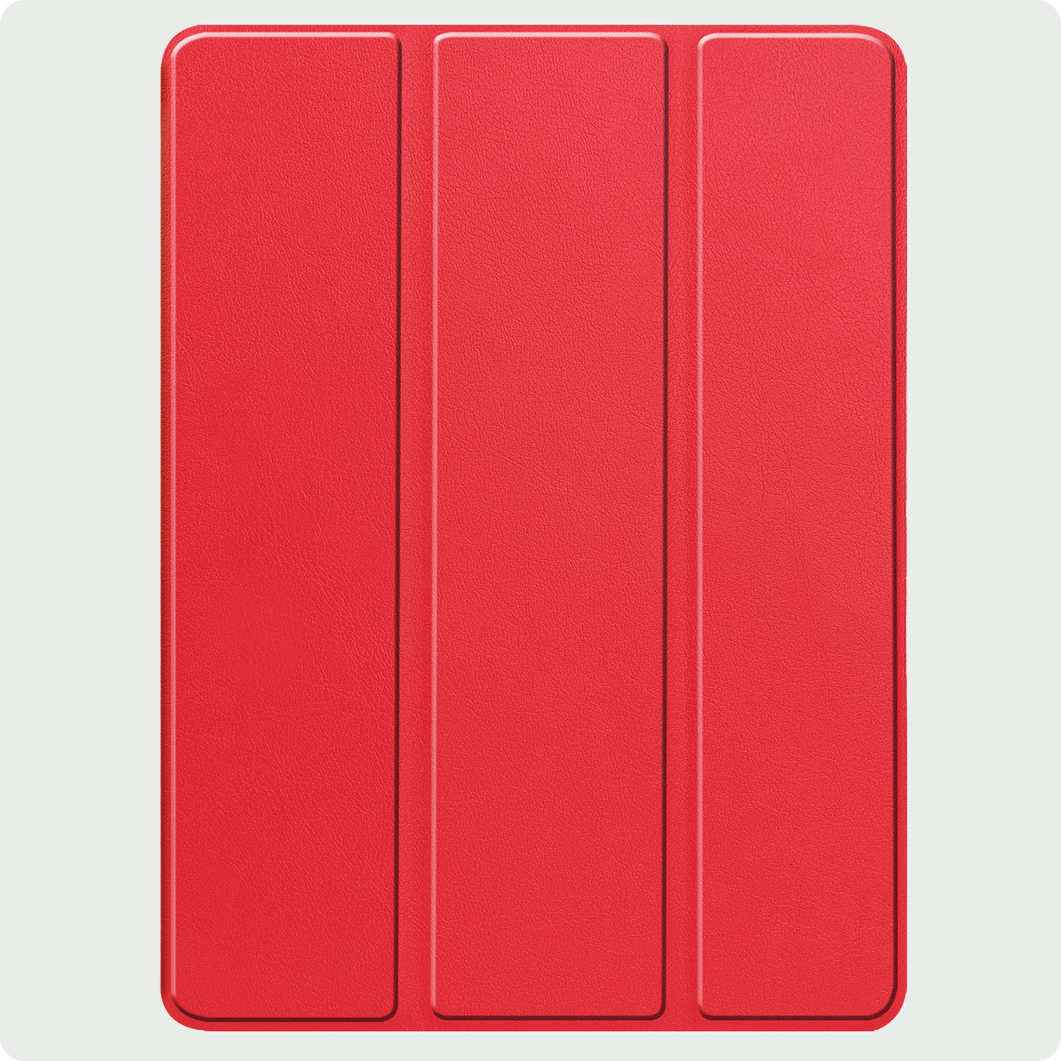 BASEY. Hoesje Geschikt voor iPad Pro 2024 (11 inch) Hoes Case Tablet Hoesje Tri-fold Met Uitsparing Geschikt voor Apple Pencil - Hoes Geschikt voor iPad Pro 2024 11 inch (7e generatie) Hoesje Hard Cover Bookcase Hoes - Rood