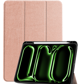 BASEY. BASEY. iPad Pro 2024 (11 inch) Hoesje Met Uitsparing Apple Pencil - Rose Goud