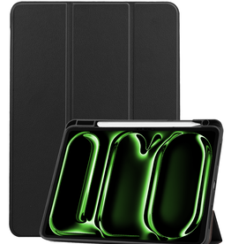 BASEY. BASEY. iPad Pro 2024 (11 inch) Hoesje Met Uitsparing Apple Pencil - Zwart