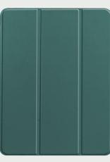 BASEY. Hoesje Geschikt voor iPad Air 6 (13 inch) Hoes Case Tablet Hoesje Tri-fold Met Uitsparing Geschikt voor Apple Pencil - Hoes Geschikt voor iPad Air 2024 (13 inch) Hoesje Hard Cover Bookcase Hoes - Donkergroen