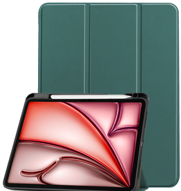 NoXx NoXx iPad Air 6 (11 inch) Hoesje Met Uitsparing Apple Pencil - Donkergroen