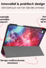 NoXx Hoesje Geschikt voor iPad Air 6 (11 inch) Hoesje Case Hard Cover Hoes Book Case Met Uitsparing Geschikt voor Apple Pencil - Galaxy