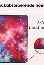 NoXx Hoesje Geschikt voor iPad Air 6 (11 inch) Hoesje Case Hard Cover Hoes Book Case Met Uitsparing Geschikt voor Apple Pencil - Galaxy