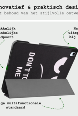 BASEY. Hoesje Geschikt voor iPad Air 6 (13 inch) Hoes Case Tablet Hoesje Tri-fold Met Uitsparing Geschikt voor Apple Pencil - Hoes Geschikt voor iPad Air 2024 (13 inch) Hoesje Hard Cover Bookcase Hoes - Don't Touch Me