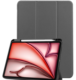 NoXx NoXx iPad Air 6 (11 inch) Hoesje Met Uitsparing Apple Pencil - Grijs