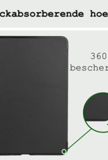 BASEY. Hoesje Geschikt voor iPad Air 6 (13 inch) Hoes Case Tablet Hoesje Tri-fold Met Uitsparing Geschikt voor Apple Pencil - Hoes Geschikt voor iPad Air 2024 (13 inch) Hoesje Hard Cover Bookcase Hoes - Zwart