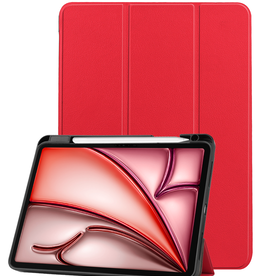 NoXx NoXx iPad Air 6 (11 inch) Hoesje Met Uitsparing Apple Pencil - Rood