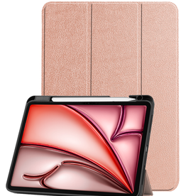 NoXx NoXx iPad Air 6 (11 inch) Hoesje Met Uitsparing Apple Pencil - Rose Goud