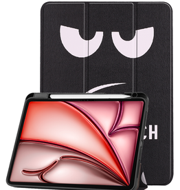 NoXx NoXx iPad Air 6 (11 inch) Hoesje Met Uitsparing Apple Pencil - Don't Touch