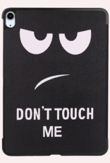 NoXx Hoesje Geschikt voor iPad Air 6 (11 inch) Hoesje Case Hard Cover Hoes Book Case Met Uitsparing Geschikt voor Apple Pencil - Don't Touch Me