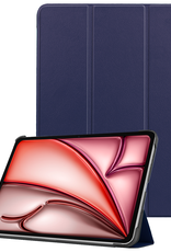 NoXx Hoesje Geschikt voor iPad Air 6 (13 inch) Hoesje Case Hard Cover Hoes Book Case - Donkerblauw