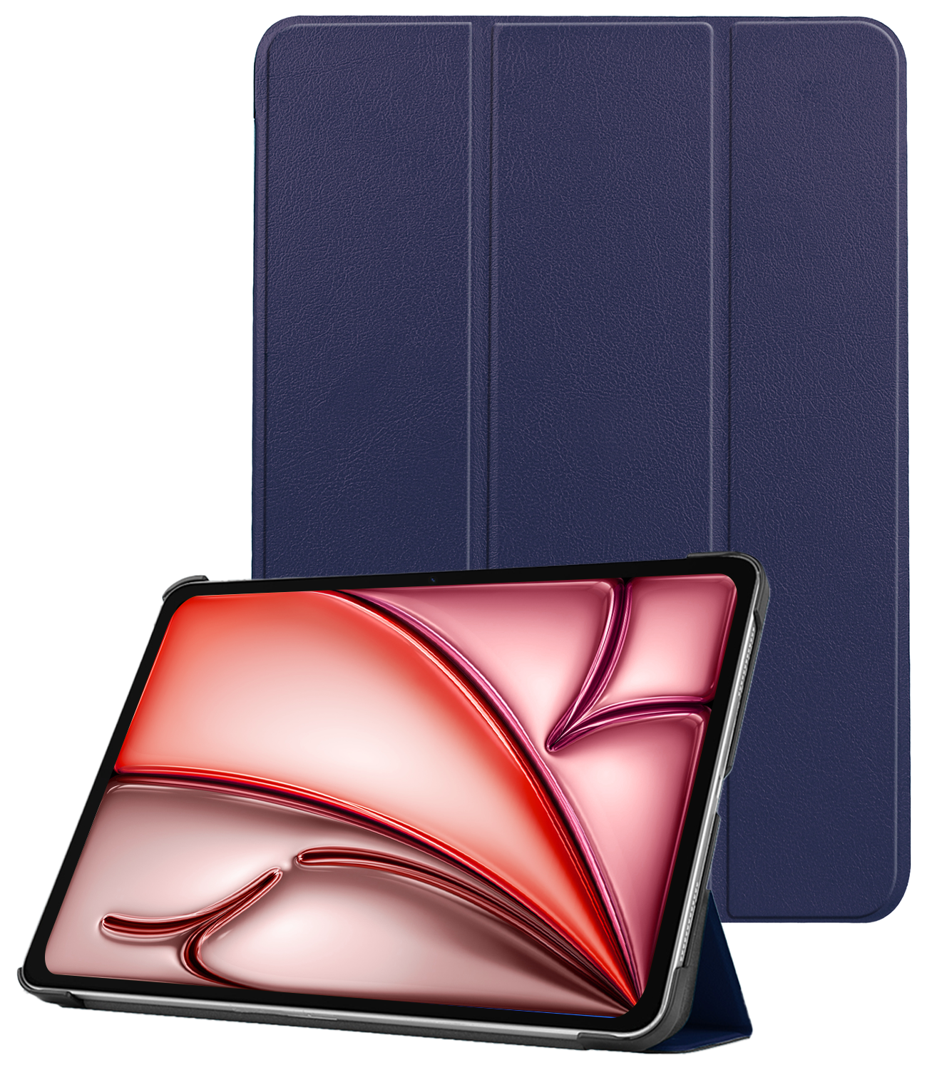 NoXx Hoesje Geschikt voor iPad Air 6 (13 inch) Hoesje Case Hard Cover Hoes Book Case - Donkerblauw