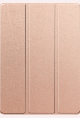 NoXx Hoesje Geschikt voor iPad Pro 2024 (13 inch) Hoesje Case Hard Cover Hoes Book Case Met Uitsparing Geschikt voor Apple Pencil - Rosé goud
