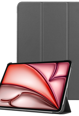 NoXx Hoesje Geschikt voor iPad Air 6 (13 inch) Hoesje Case Hard Cover Hoes Book Case - Grijs