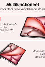 NoXx Hoesje Geschikt voor iPad Air 6 (13 inch) Hoesje Case Hard Cover Hoes Book Case - Grijs