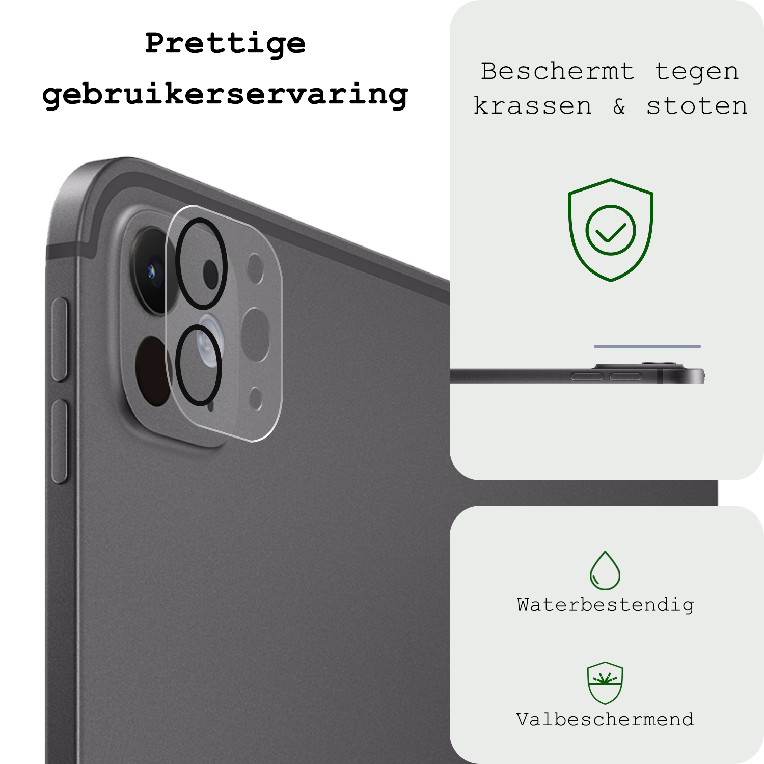 BASEY. BTH iPad Pro 11 inch 2024 Camera Screenprotector - 3 PACK