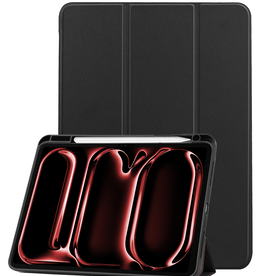 NoXx NoXx iPad Pro 2024 (11 inch) Hoesje Met Uitsparing Apple Pencil - Zwart