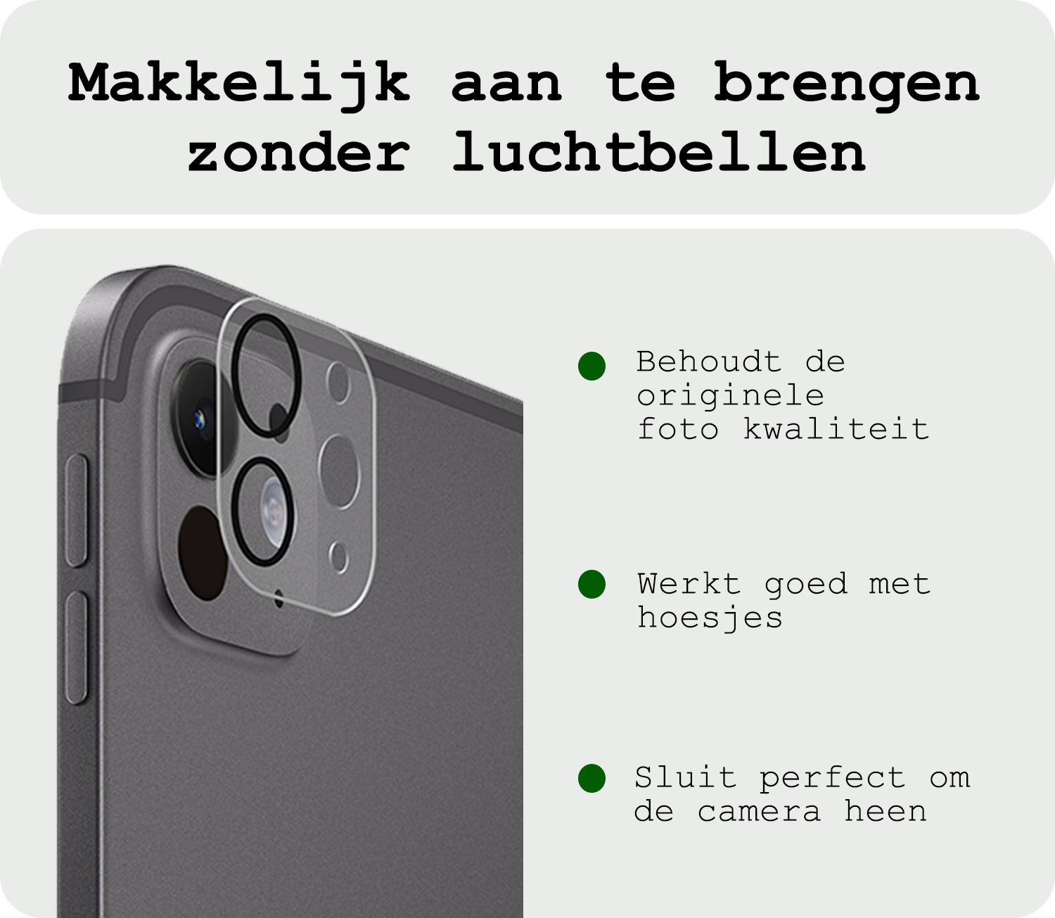 BASEY. BTH iPad Pro 11 inch 2024 Camera Screenprotector