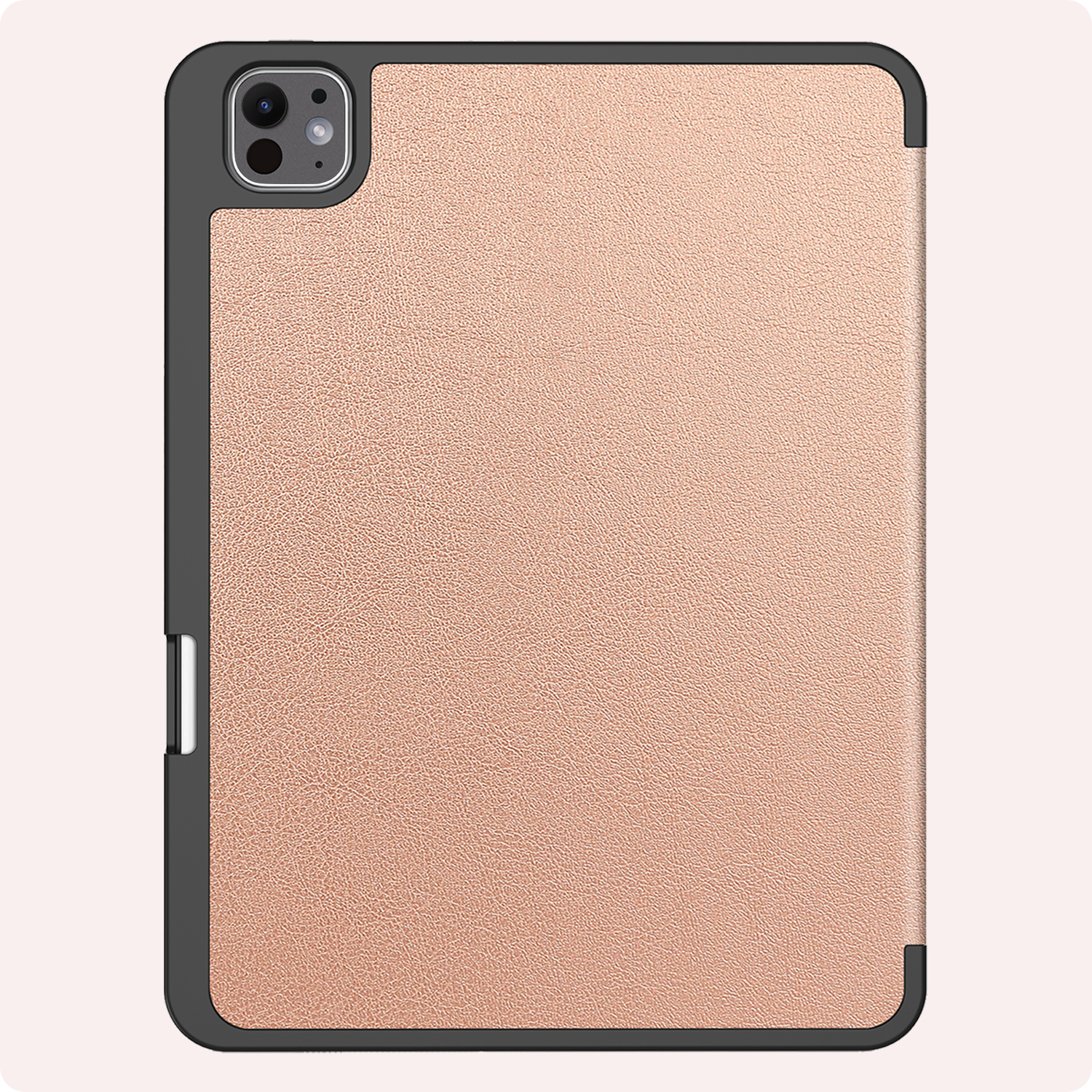 NoXx Hoesje Geschikt voor iPad Pro 2024 (11 inch) Hoesje Case Hard Cover Hoes Book Case Met Uitsparing Geschikt voor Apple Pencil - Rosé goud