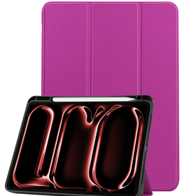NoXx NoXx iPad Pro 2024 (11 inch) Hoesje Met Uitsparing Apple Pencil - Paars