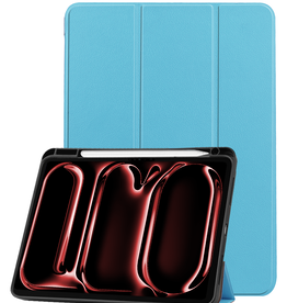 NoXx NoXx iPad Pro 2024 (11 inch) Hoesje Met Uitsparing Apple Pencil - Lichtblauw