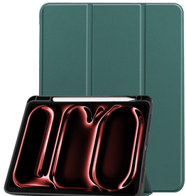 NoXx NoXx iPad Pro 2024 (11 inch) Hoesje Met Uitsparing Apple Pencil - Donkergroen