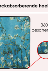 NoXx Hoesje Geschikt voor iPad Air 6 (13 inch) Hoesje Case Hard Cover Hoes Book Case Met Uitsparing Geschikt voor Apple Pencil - Bloesem