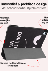 NoXx Hoesje Geschikt voor iPad Air 6 (13 inch) Hoesje Case Hard Cover Hoes Book Case Met Uitsparing Geschikt voor Apple Pencil - Don't Touch Me