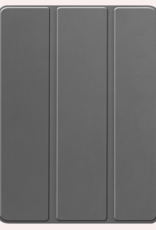 NoXx Hoesje Geschikt voor iPad Pro 2024 (13 inch) Hoesje Case Hard Cover Hoes Book Case Met Uitsparing Geschikt voor Apple Pencil Met Screenprotector - Grijs