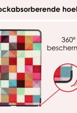 NoXx Hoesje Geschikt voor iPad Air 6 (11 inch) Hoesje Case Hard Cover Hoes Book Case Met Screenprotector - Blokken