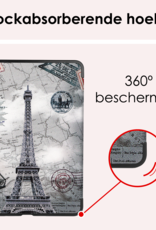 NoXx Hoesje Geschikt voor iPad Air 6 (11 inch) Hoesje Case Hard Cover Hoes Book Case Met Screenprotector - Eiffeltoren