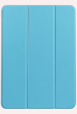 NoXx Hoesje Geschikt voor iPad Air 6 (11 inch) Hoesje Case Hard Cover Hoes Book Case Met Screenprotector - Lichtblauw