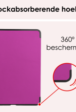 NoXx Hoesje Geschikt voor iPad Air 6 (11 inch) Hoesje Case Hard Cover Hoes Book Case Met Screenprotector - Paars