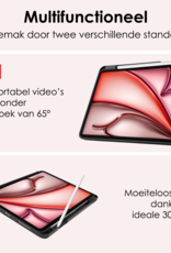 NoXx Hoesje Geschikt voor iPad Air 6 (11 inch) Hoesje Case Hard Cover Hoes Book Case Met Uitsparing Geschikt voor Apple Pencil Met Screenprotector - Bloesem