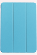 NoXx Hoesje Geschikt voor iPad Air 6 (11 inch) Hoesje Case Hard Cover Hoes Book Case Met Uitsparing Geschikt voor Apple Pencil Met Screenprotector - Lichtblauw
