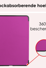 NoXx Hoesje Geschikt voor iPad Air 6 (11 inch) Hoesje Case Hard Cover Hoes Book Case Met Uitsparing Geschikt voor Apple Pencil Met Screenprotector - Paars