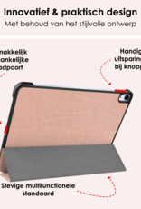 NoXx Hoesje Geschikt voor iPad Air 6 (13 inch) Hoesje Case Hard Cover Hoes Book Case Met Screenprotector - Rosé goud