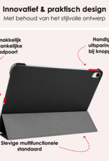 NoXx Hoesje Geschikt voor iPad Air 6 (13 inch) Hoesje Case Hard Cover Hoes Book Case Met Screenprotector - Zwart