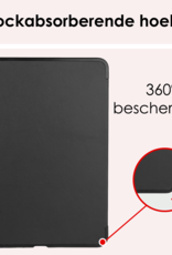 NoXx Hoesje Geschikt voor iPad Air 6 (13 inch) Hoesje Case Hard Cover Hoes Book Case Met Uitsparing Geschikt voor Apple Pencil Met Screenprotector - Zwart