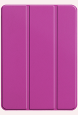 NoXx Hoesje Geschikt voor iPad Pro 2024 (11 inch) Hoesje Case Hard Cover Hoes Book Case Met Screenprotector - Paars