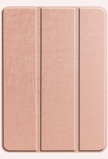 NoXx Hoesje Geschikt voor iPad Pro 2024 (11 inch) Hoesje Case Hard Cover Hoes Book Case Met Screenprotector - Rosé goud