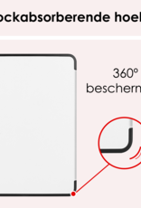 NoXx Hoesje Geschikt voor iPad Pro 2024 (11 inch) Hoesje Case Hard Cover Hoes Book Case Met Screenprotector - Wit