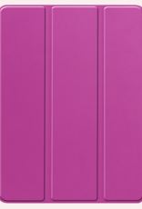 NoXx Hoesje Geschikt voor iPad Pro 2024 (11 inch) Hoesje Case Hard Cover Hoes Book Case Met Uitsparing Geschikt voor Apple Pencil Met Screenprotector - Paars