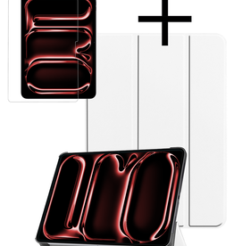 NoXx NoXx iPad Pro 2024 (11 inch) Hoesje Met Screenprotector - Wit