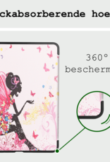 BASEY. Hoesje Geschikt voor iPad Air 6 (11 inch) Hoes Case Tablet Hoesje Tri-fold Met Screenprotector - Hoes Geschikt voor iPad Air 2024 (11 inch) Hoesje Hard Cover Bookcase Hoes - Elfje