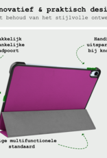 BASEY. Hoesje Geschikt voor iPad Air 6 (11 inch) Hoes Case Tablet Hoesje Tri-fold Met Screenprotector - Hoes Geschikt voor iPad Air 2024 (11 inch) Hoesje Hard Cover Bookcase Hoes - Paars
