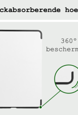 BASEY. Hoesje Geschikt voor iPad Air 6 (11 inch) Hoes Case Tablet Hoesje Tri-fold Met Screenprotector - Hoes Geschikt voor iPad Air 2024 (11 inch) Hoesje Hard Cover Bookcase Hoes - Wit