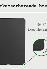 BASEY. Hoesje Geschikt voor iPad Air 6 (11 inch) Hoes Case Tablet Hoesje Tri-fold Met Screenprotector - Hoes Geschikt voor iPad Air 2024 (11 inch) Hoesje Hard Cover Bookcase Hoes - Zwart