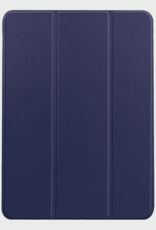 BASEY. Hoesje Geschikt voor iPad Air 6 (11 inch) Hoes Case Tablet Hoesje Tri-fold Met Uitsparing Geschikt voor Apple Pencil Met Screenprotector - Hoes Geschikt voor iPad Air 2024 (11 inch) Hoesje Hard Cover Bookcase Hoes - Donkerblauw