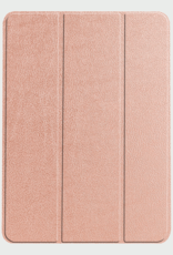 BASEY. Hoesje Geschikt voor iPad Air 6 (13 inch) Hoes Case Tablet Hoesje Tri-fold Met Screenprotector - Hoes Geschikt voor iPad Air 2024 (13 inch) Hoesje Hard Cover Bookcase Hoes - Rosé goud